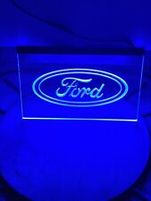 FORD LED NEON BLUE LIGHT SIGN 8x12 picture