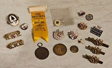 Vintage MARYLAND Collectibles Lot Crest Pins Tie Bars Coins Lapel Pins 19 Pcs picture