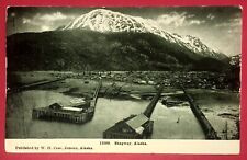 Postcard Skagway Alaska Waterfront Mountain c1960s picture