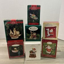 Hallmark Keepsake Lot of 7 Santa Ornaments 1992 1995 1998 2000 2004 2011 READ picture