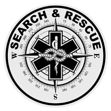 2 Inch 3M Reflective Search And & Rescue Star of Life Compass Sticker picture
