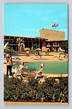 Dallas TX-Texas, Marriott Motor Hotel Poolside, Advertising, Vintage Postcard picture