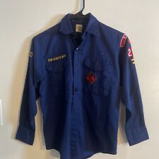 BSA Official Shirt, Dark Blue Cotton, Long Sleeve With Patches picture