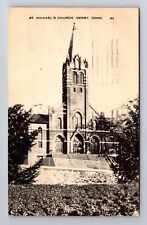 Derby CT-Connecticut, St Michael's Church, c1954 Antique Vintage Postcard picture