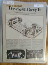 #162 Porsche Article or Road Test 1984 Porsche 911 Group B, 4 page Road Test picture
