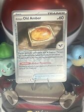 Antique Old Amber 154/165 Reverse Holo - 151 - Mint Pack Fresh picture