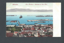 Post Card Ca 1909 gibraltar Harbor Entrance To The Port UDB picture