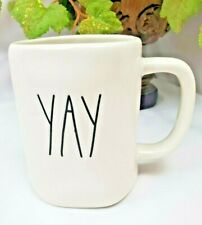 RARE Rea Dunn Artisan Collection by Magenta YAY Mug Large Coffee Cup White 192 picture