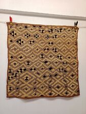 Antique Rare Hand Woven Kuba African Raffia Congo Traditional Cloth Textile picture