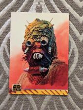 STAR WARS GALAXY CARD 171 TUSKEN RAIDER R2-D2 FAMOUS MONSTERS ART 1994 SERIES 2 picture