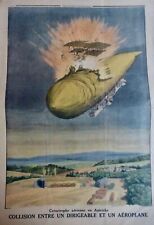 1914 1918 ZEPPELIN AIRSHIP AIR COMBAT 23 ANTIQUE NEWSPAPERS picture