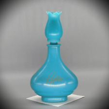 Vintage AVON Turquoise or Teal Blue Glass Perfume Bottle picture