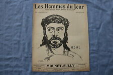 1911 JANUARY 6 LES HOMMES DU JOUR MAGAZINE - MOUNET-SULLY - FRENCH - NP 8643 picture