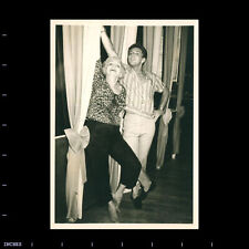 Vintage Photo MAN AND WOMAN DOING BALLET POSE picture