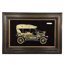 Unique Vintage 1908 FORD MODEL T Folk Art Sign Repurposed Material Mixed Media picture