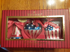 Waterford Crystal Patriotic Christmas Ornaments picture