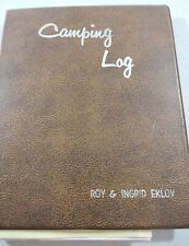 Vintage 1970's-80s Camping Log Record Book Travco Receipts Ephemera Letters MCM picture