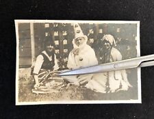 Antique 1917 People in Halloween Costumes Clown Jester Gypsy Original Photo picture