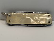 Vintage ITALY Bristol Line Celluloid Mother of Pearl Pocket Knife Scissors File picture