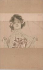 Artist Raphael Kirchner Young Girl c1900s Art Nouveau Unused Postcard picture