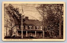 Putnam Cottage Greenwich Connecticut Vintage Unposted Postcard picture