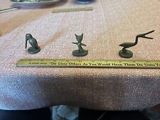 Small Brass Set Of Three Animals picture