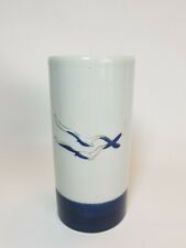 Otagri Seagull Blue White Bird Vase 6 1/8