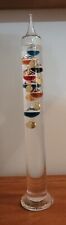 Galileo Large Thermometer 17” Tall  Glass Tube w/ Floating Spheres Home Decor picture