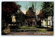 c1910 Maple Avenue Exterior Garden Field Trees Pathway Elmira New York Postcard picture