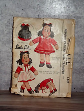 Vintage 1948 Little LuLu McCall 1447 Comic Book Doll & Clothes Pattern 42724 picture