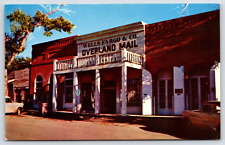 Vintage Antique Postcard Virginia City Montana Wells Fargo & Co Overland Mail picture