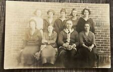 Rppc Mill Creek Ok Johnston County Grade High School 1920-21 Real Photo Postcard picture