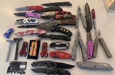 Lot of 30 TSA Confiscated Pocket Knives, Tools, Utility, Legit Brands SOG picture