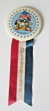 Vintage Button Disneyland Celebrate America Bicentennial with Disneyland Ribbon  picture