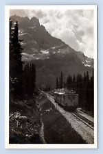 Bavarian Zugspitze Railway Before Ripple Crack Bavaria RPPC Real Photo Postcard picture