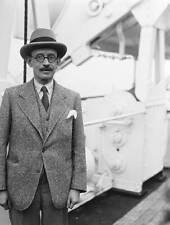 New York August Thyssen noted German industrialist as he arrive- 1928 Old Photo picture