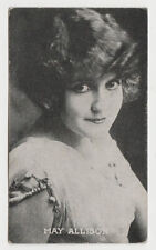 May Allison vintage 1910s Kromo Gravure Trading Card - No Border Type picture