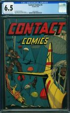 Contact 2 CGC 6.5 L.B. Cole WWII Gerber No-Show: 2nd FINEST 1944 Aviation Comic picture