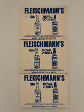 Fleischmann's Gin Royal Vodka 3 RARE sponge miracle promo bar advertising grow picture
