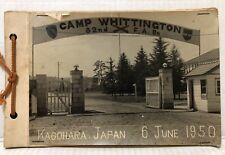 Rare Vintage 1950 CAMP WHITTINGTON 82nd F.A. Battalion KAGOHARA JAPAN Album Book picture