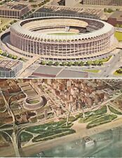 (2) St Louis Cardinals Baseball Busch Memorial Stadium Architects View Postcards picture