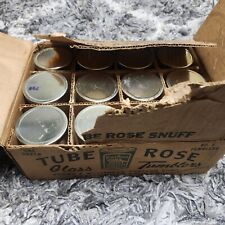 Case Of 12 Vintage B&W Glass Tube Rose Snuff Tumblers #5 With Lid picture