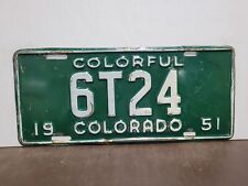 1951 Colorado LOW NUMBER TRUCK   License Plate Tag picture