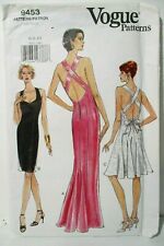 1996 Vogue Sewing Pattern #9453 Evening coctail dress size 6-8-10 picture