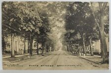 Brockport New York View on Homes State Street 1911 to Lancaster PA Postcard T12 picture