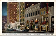 Vintage 1952 Postcard; HARVEY'S FAMOUS RESTAURANT - WASHINGTON, D. C. A57 picture