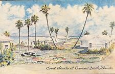 Ormond Beach Florida FL Coral Sands Cottages Vintage Postcard W. Walter Bowers picture