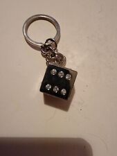 Vintage Metal Miniature Collectible Dice Keychain VTG picture