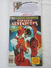 Bizarre Adventures  #34 (F+) Marvel Comics 1982 signed Joe Jusco & Jim Shooter picture