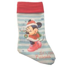 Minnie Mouse Christmas Stocking Kids Holiday Gift Pink Disney 16